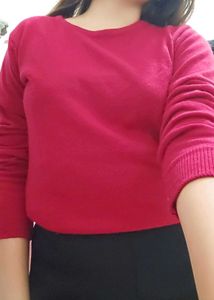 Cozy Pink Knit Sweater