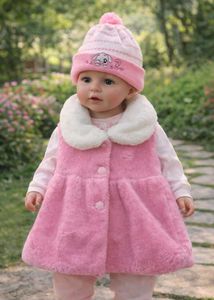 Pink Faux Fur Vest