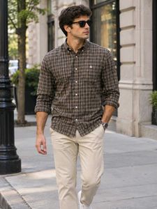 Men's Plaid Button-Down Shirt