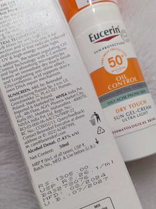 Eucerin Oil Control Sun Gel-Cream SPF 50+♥️💕