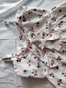 Cute Strawberry Print Summer Dress