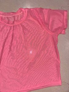 Sheer Mesh Crop Top