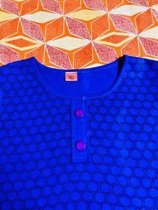 Blue Round Neck T-shirt For Women