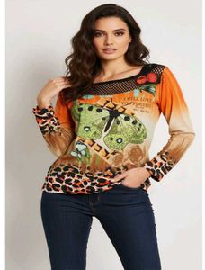 Butterfly Print Top new wdt tag