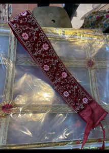 Elegant Red Velvet Lehenga Choli