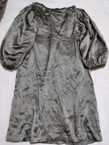 Designer Unique Embellished Silk Dress