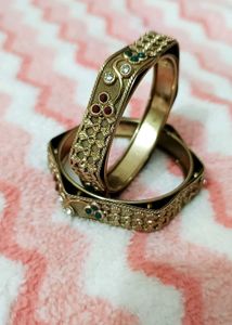 Exquisite Embellished Square Bangles
