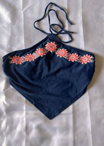 Embroidered Beach Top