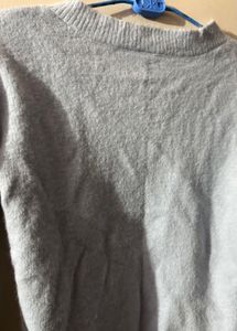 V neck powder blue Sweater