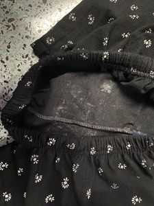 Cute Black Floral Shorts
