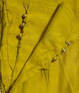 Embellished mustard Yellow Kurta