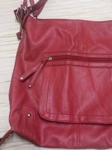 Chic Red Hobo Bag