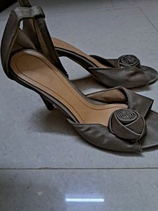 Catwalk Brand Heels With Floral Detail. 3 Inch He