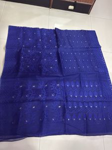 Elegant Blue Jamdani Saree