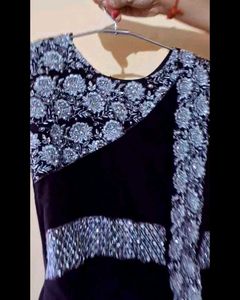 🍷 Elegant Wine Embroidered Party Wear Dress 🍷🔥