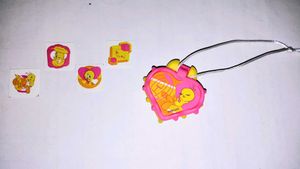 Yellow Heart Charm keychain