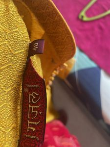 Yellow Silk Kurta - 40