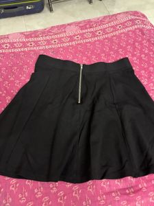 Black A-line Skirt