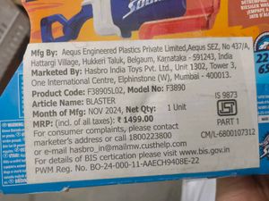 Nerf Super Soaker Water Gun