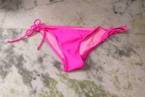 Hot Pink Tie-Side Bikini Bottoms