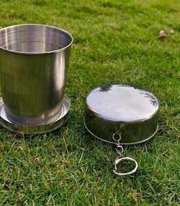 Foldable stainless steel glass