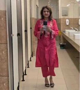 ✨ Royal Wine Embroidered Kurta Pant Set for Women