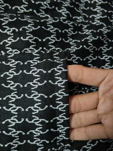 Black &amp; White Printed Ethnic Skirt