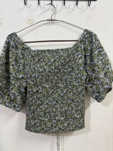 Floral Cute Crop Top