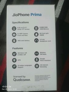 Jio Phone Prima 4g