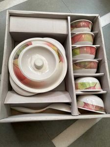 🆕Serving Bowl Set with Lids and Spoons