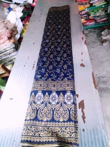 Heavy Banarasi Silk Saree - Navy Blue