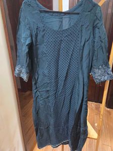 🎉Today only🎉For Short Girls Teal Kurta Set