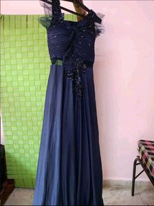 Elegant Navy Blue Gown