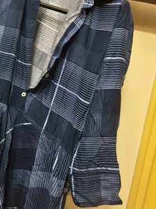 Chic Blue Plaid Midi Dress