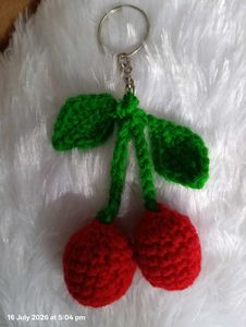 Cute Cherry Keychain
