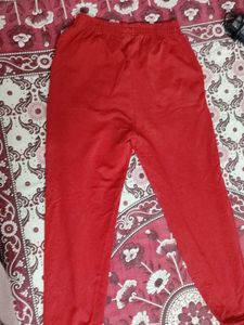 Red Athletic Jogger Pants