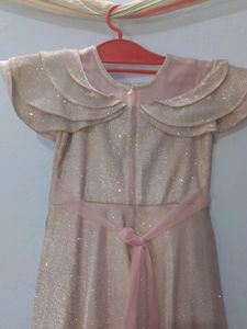 Glitter Gown For Girls With CanCan Shown In Pictur