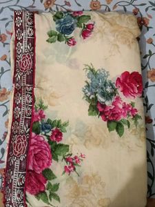 Elegant Floral Print Saree