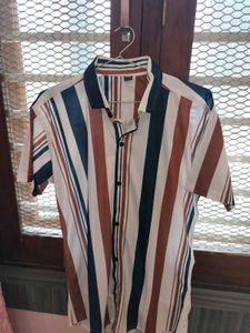 Retro Stripe Short Sleeve Shirt combo