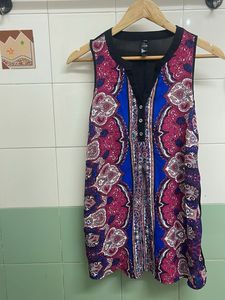 Bohemian Print Sleeveless Top