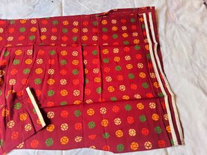 Maroon Polka Dot Kurta