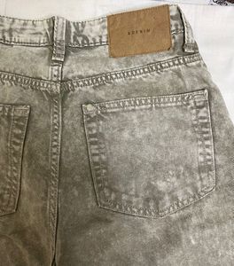Acid Wash Wide Leg Jeans
