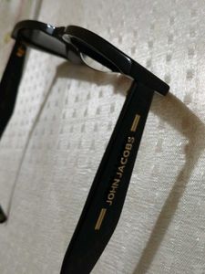 John Jacobs Black Cat-Eye Sunglasses