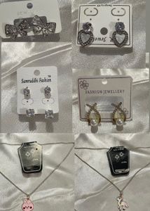 Cute Earings And Necklace 🔥✨