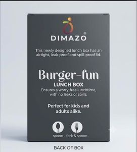 BURGER 🍔 FUN LUNCH BOX 🍱
