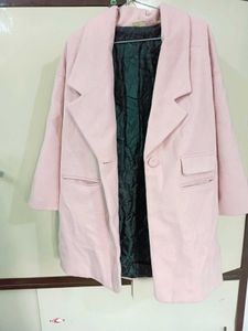 Pastel Pink Oversized Coat