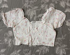 Floral Crop top/blouse