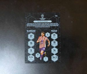Julian Alvarez Topps Black Edge Card