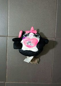 Cute Plush Toy with Bow
