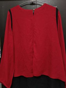 Chic Red &amp; Black Top
